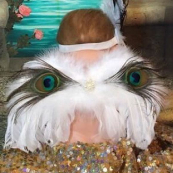 Peacock Angel Wings, Peacock Headband, Costume - Picture 2 of 8